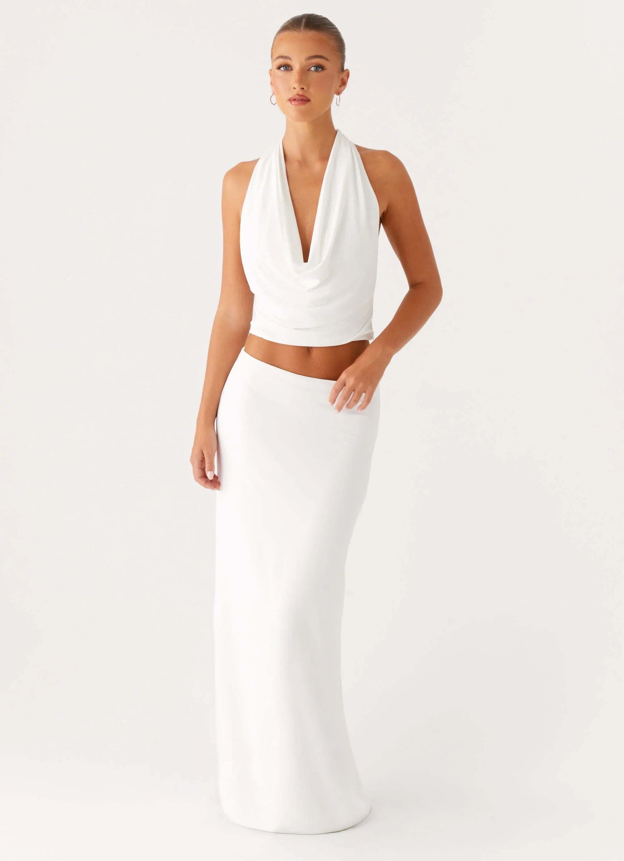 Ashi Maxi Skirt White