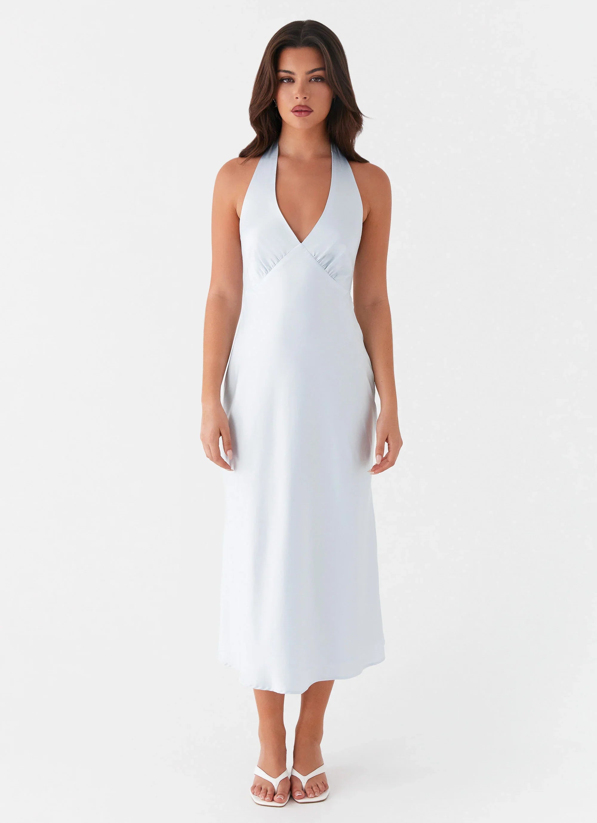 Heavy Hearted Midi Dress Blue