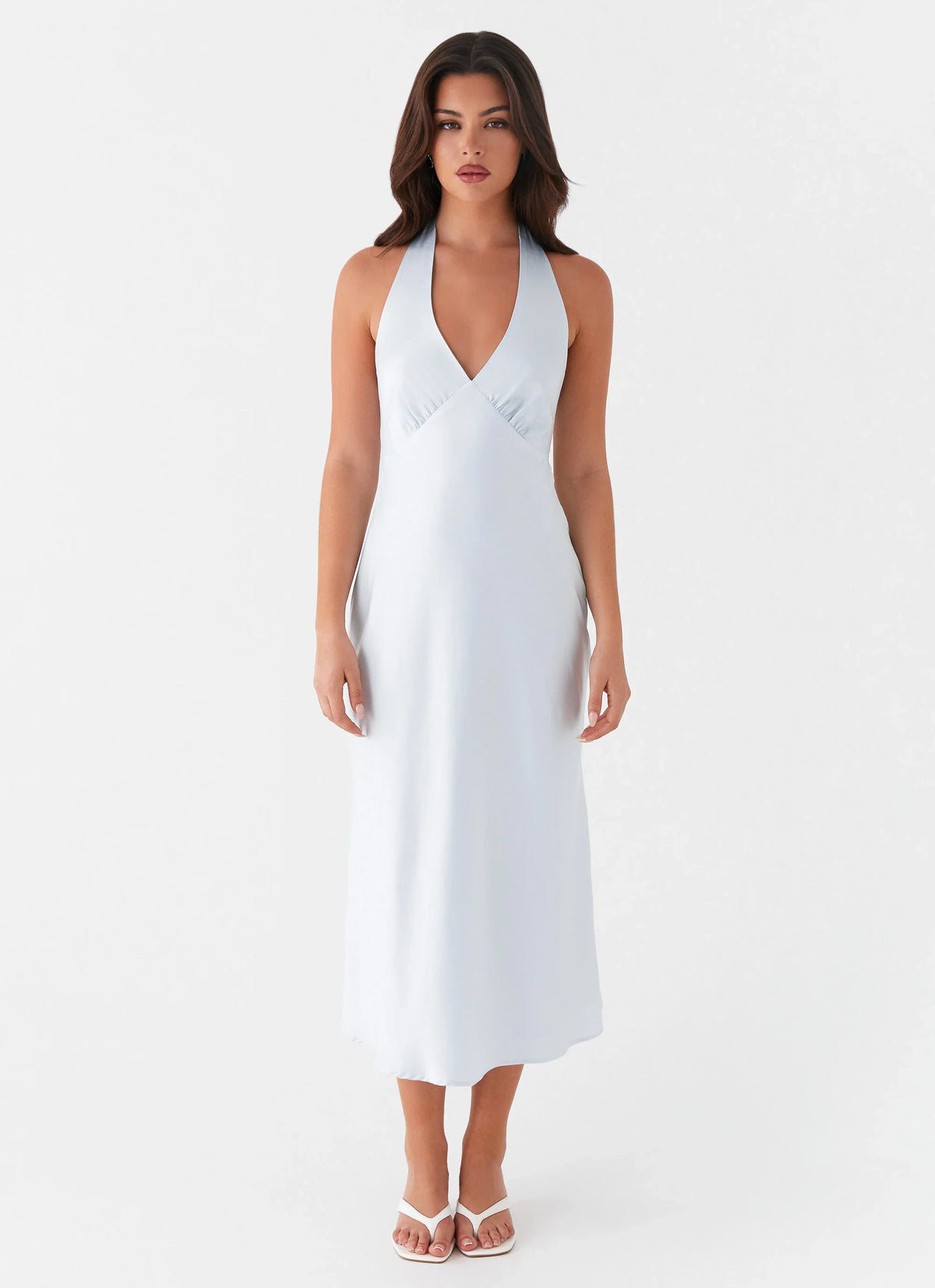 Heavy Hearted Midi Dress Blue