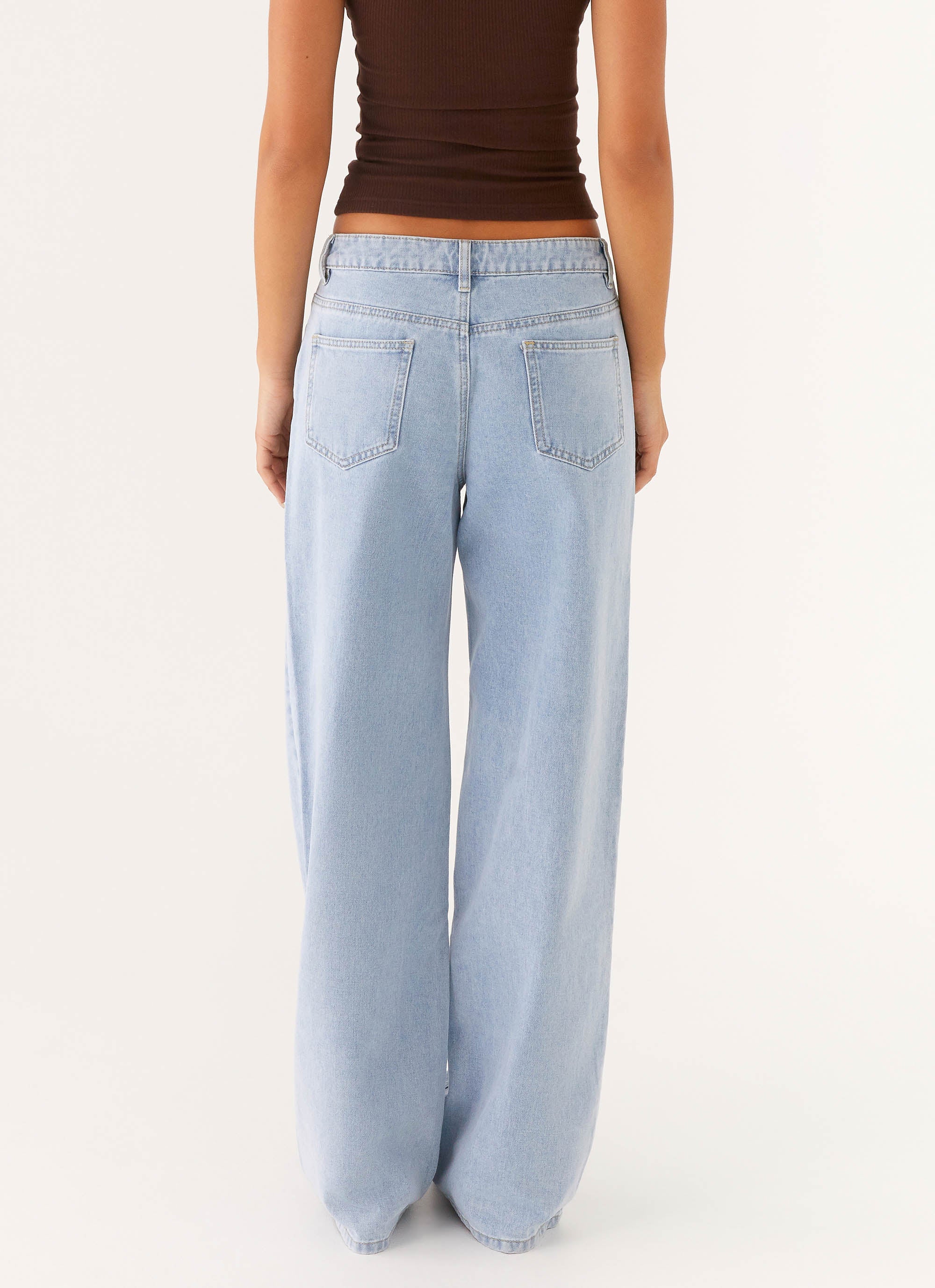 Keanna Low Rise Denim Jeans Sky