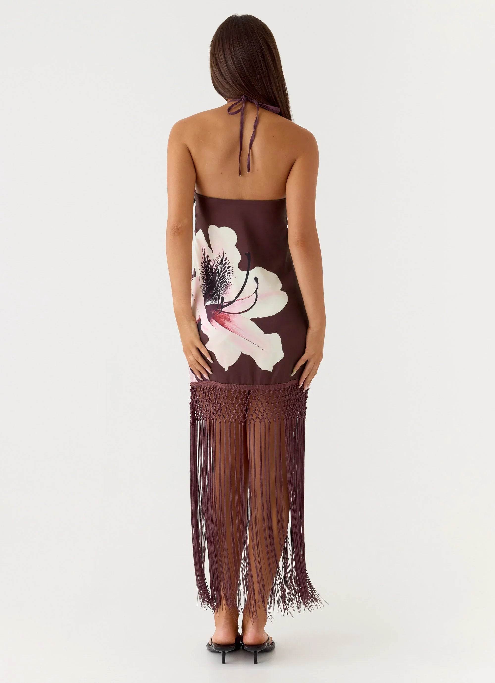 Niahvette Halter Midaxi Dress Velvet Bloom