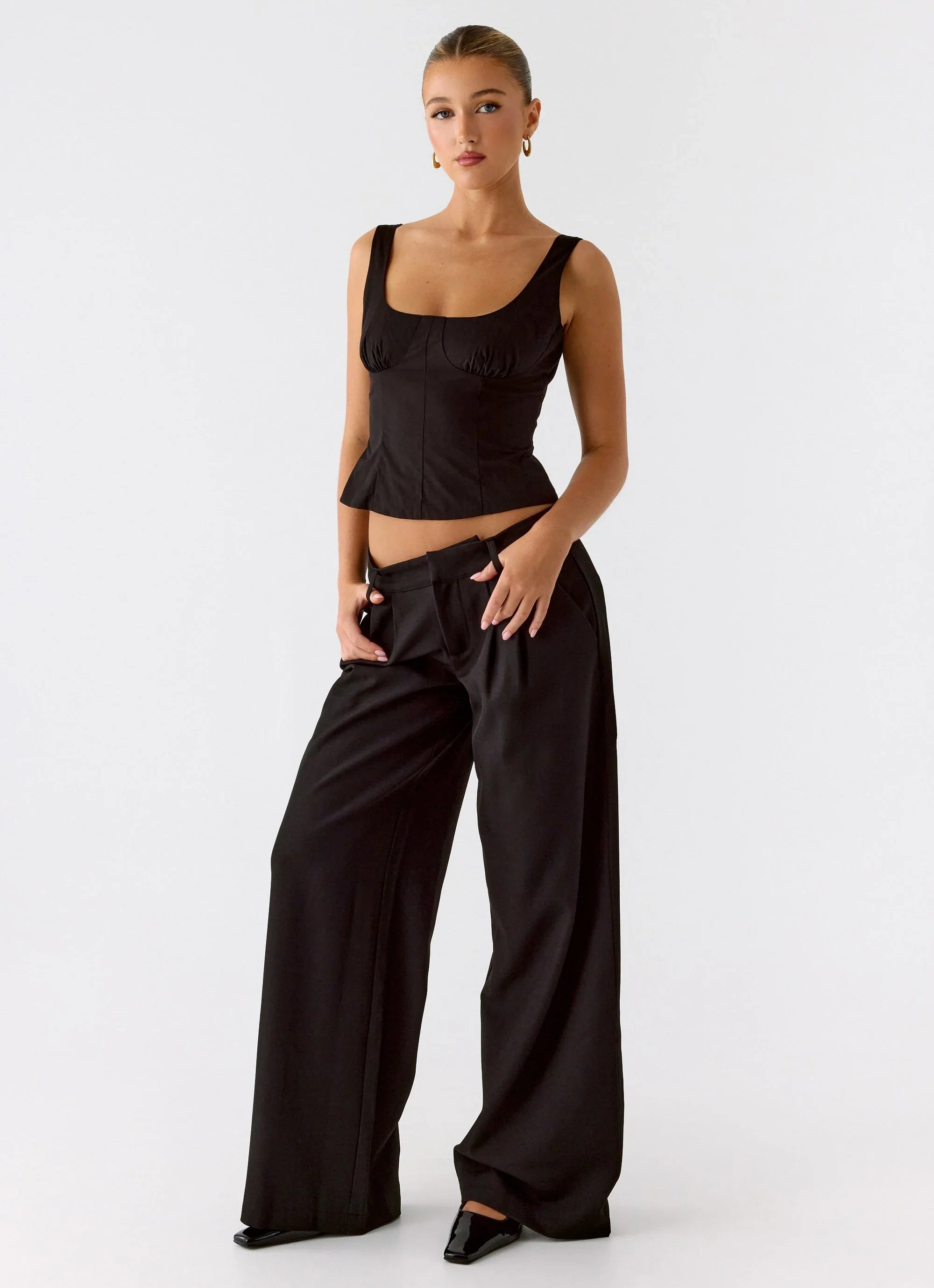 Samuel Low Rise Suiting Pants Black
