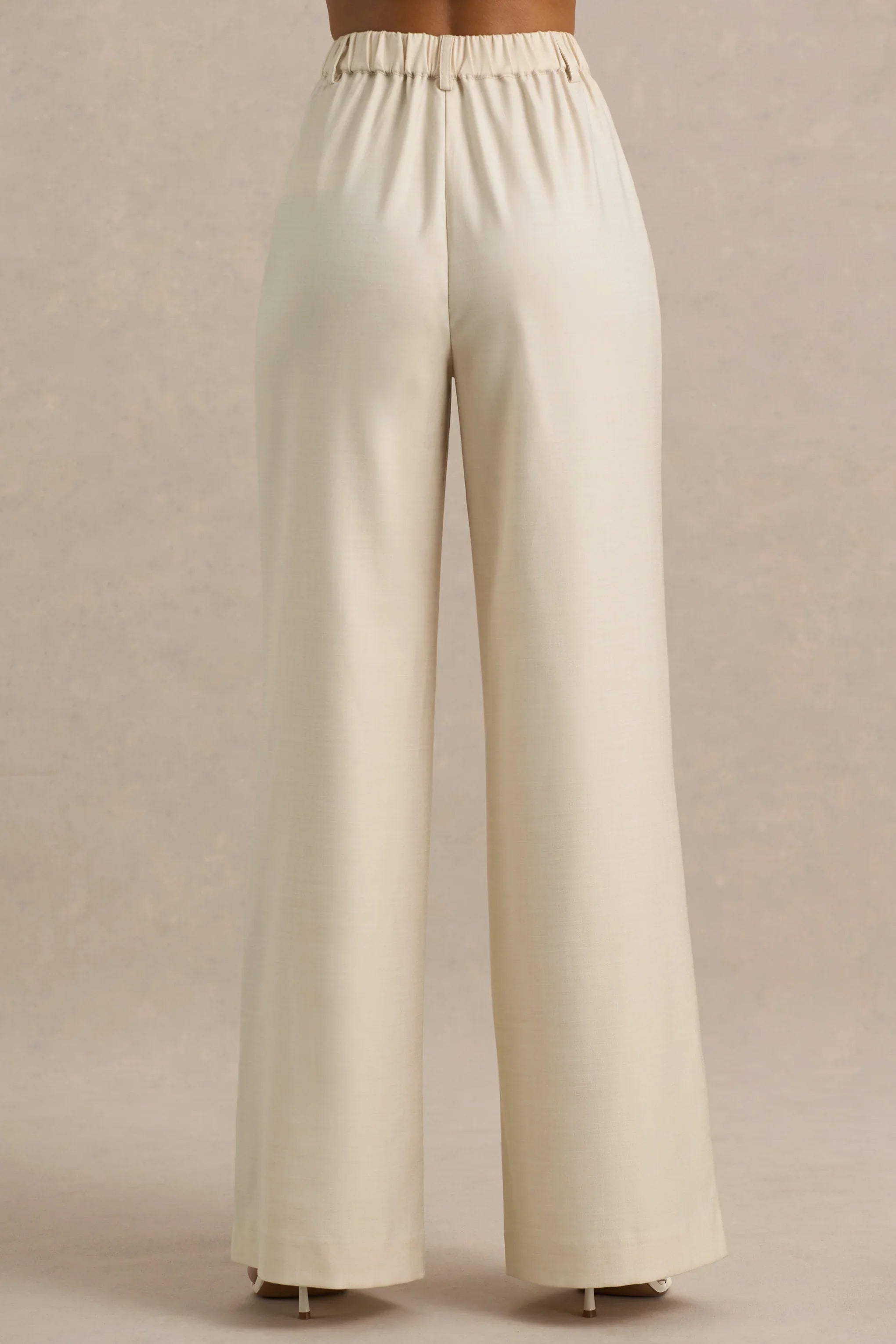 Bellarose Nude Wide Leg Trousers