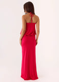 Telling You Maxi Dress Red Magenta