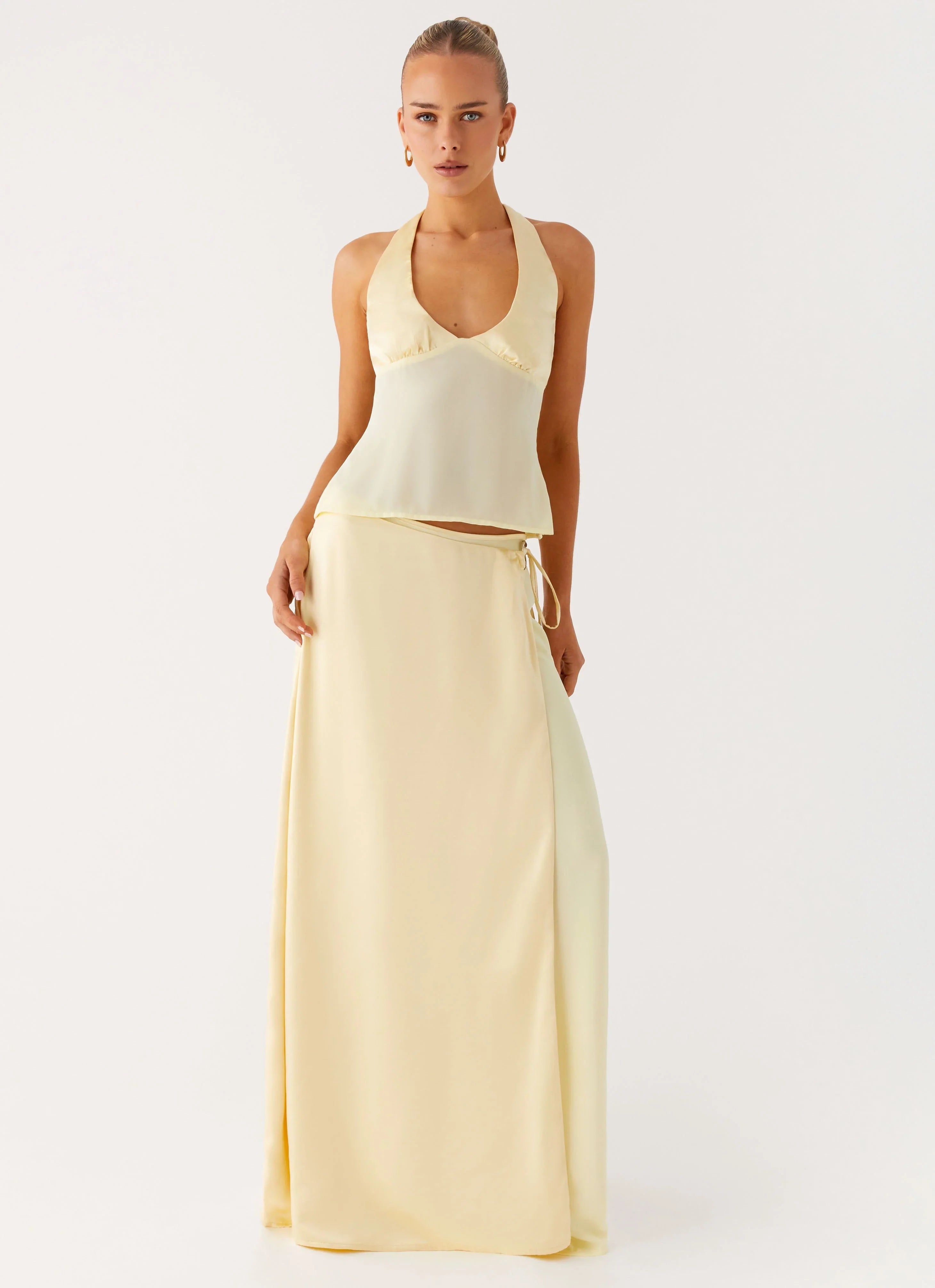 Pollie Maxi Skirt Yellow