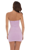 Double Twist Cutout Dress in Lilac