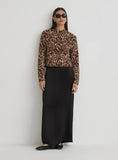 Leopard Print Knitted Cardigan