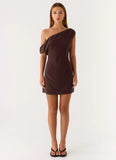 Mischa Mini Dress Chocolate Drizzle