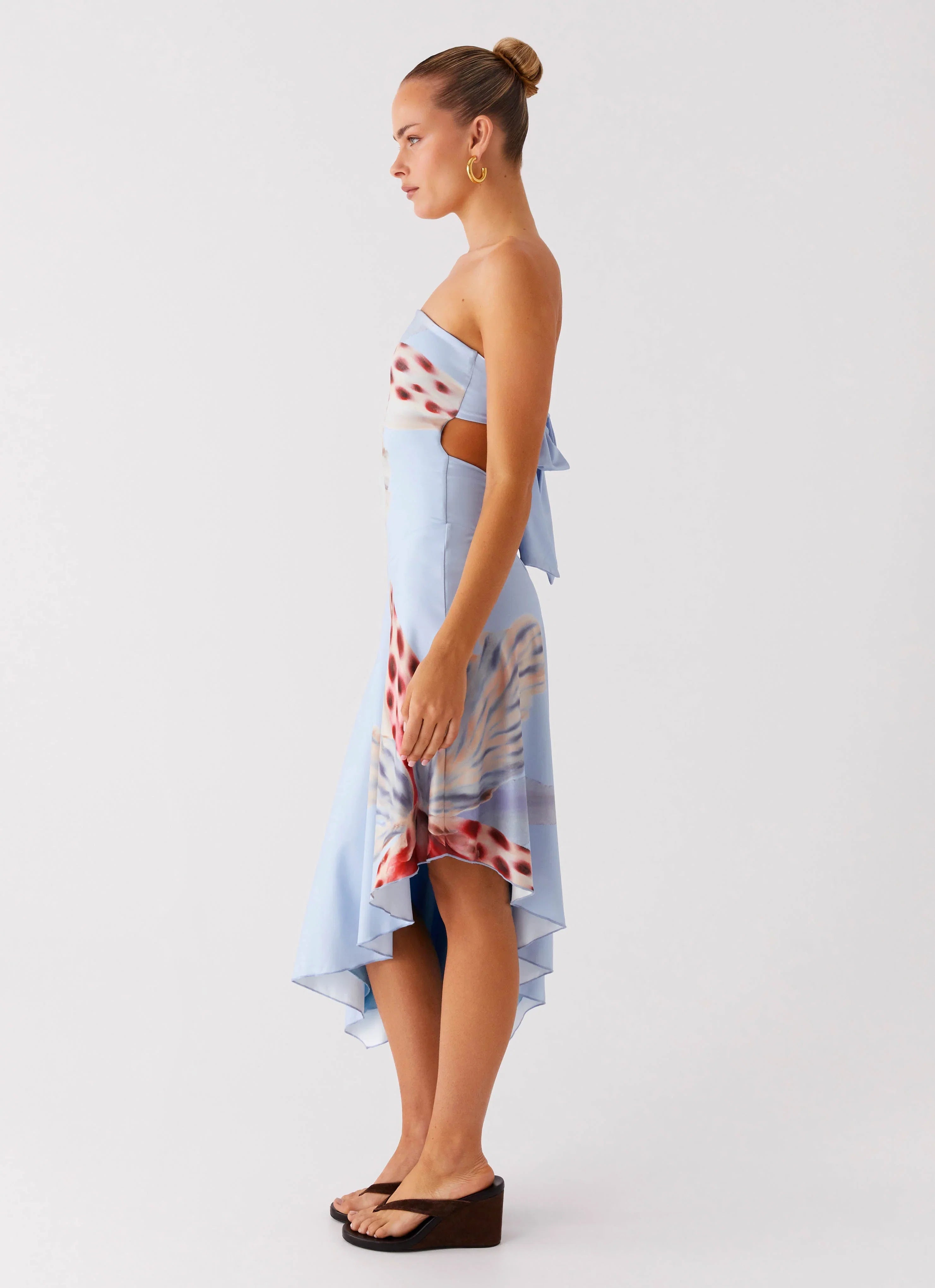 Juliana Midi Dress Deep Sea Bloom