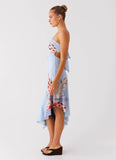 Juliana Midi Dress Deep Sea Bloom