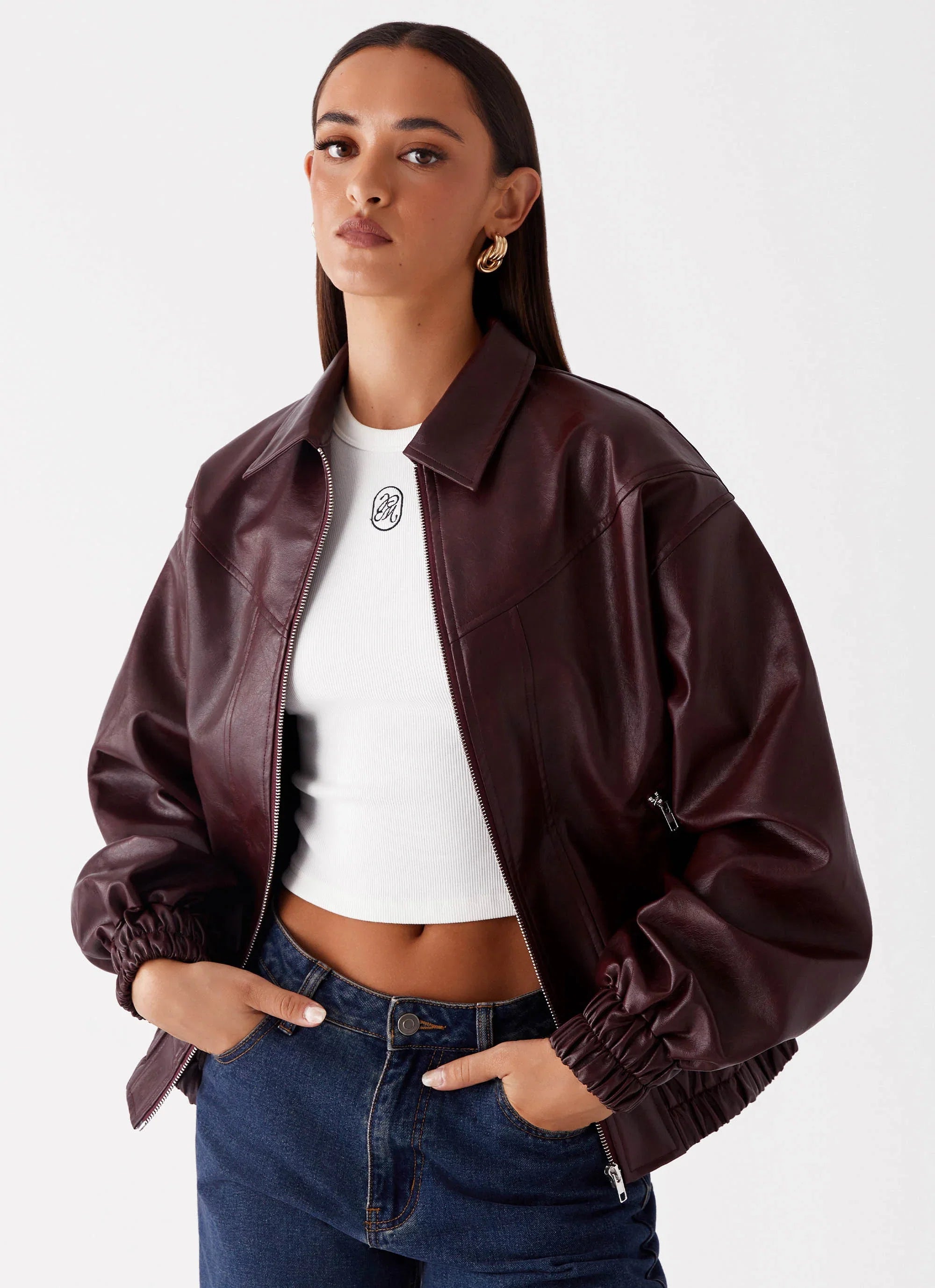 Holland Bomber Jacket Wine