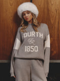 Grey Branded Knitted Jumper