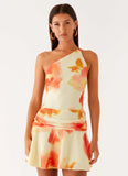 Meah Backless Mini Dress Mimosa Blossom