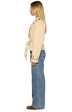 Wilda Cream Cropped Trench Coat PRE ORDER