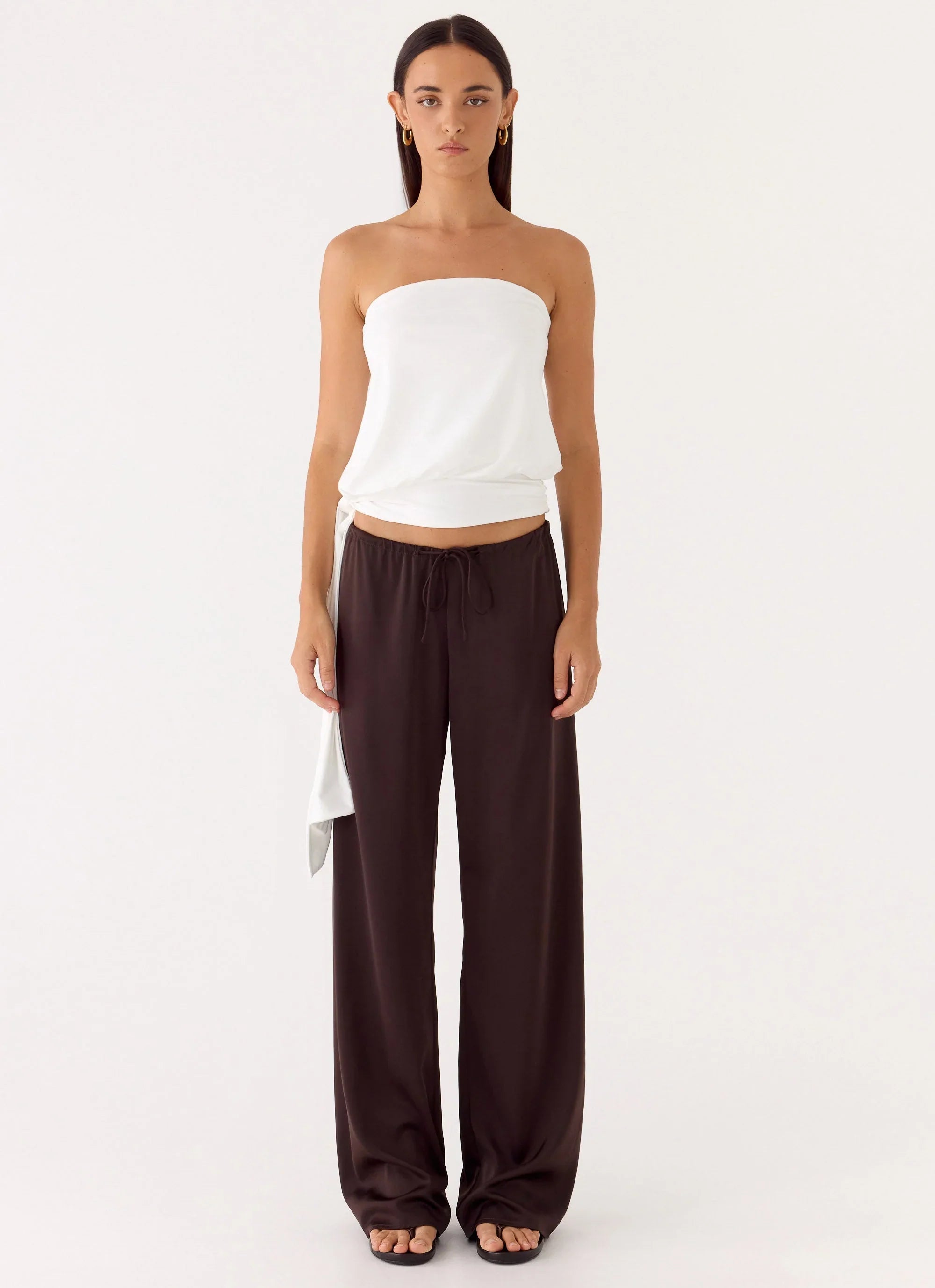 Livia Strapless Top White