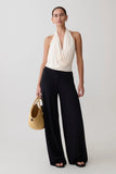 Huyen Cowl Front Modal Top Ivory