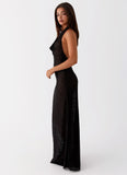Tempest Cowl Neck Maxi Dress Black