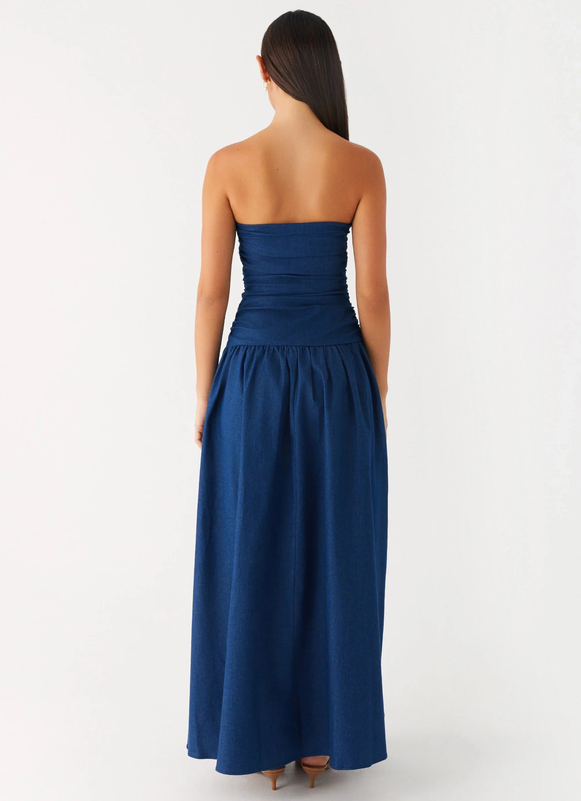Carmel Denim Maxi Dress Indigo
