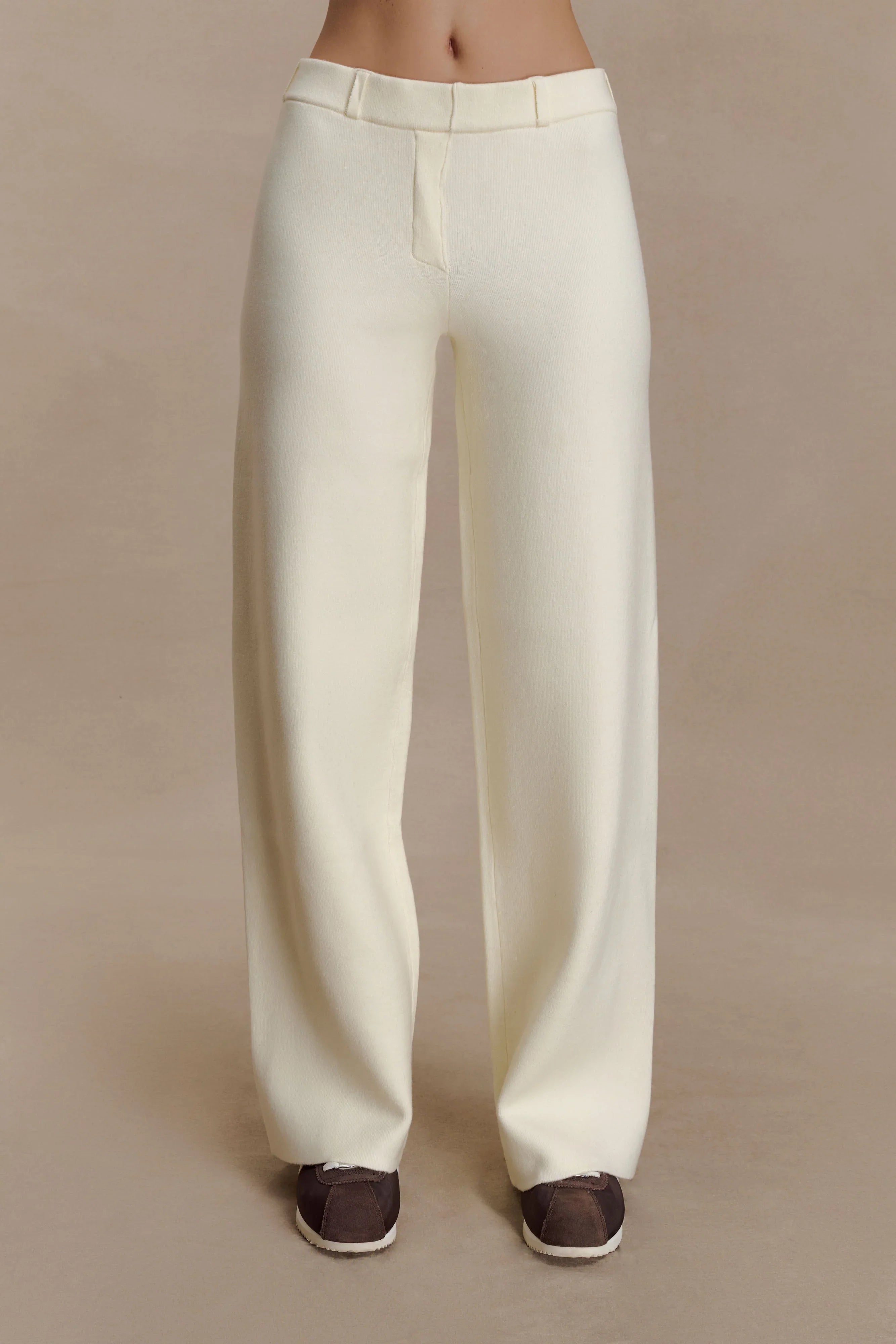 Lauren Knit Trouser Ivory