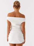 Morgan Off Shoulder Mini Dress Ivory