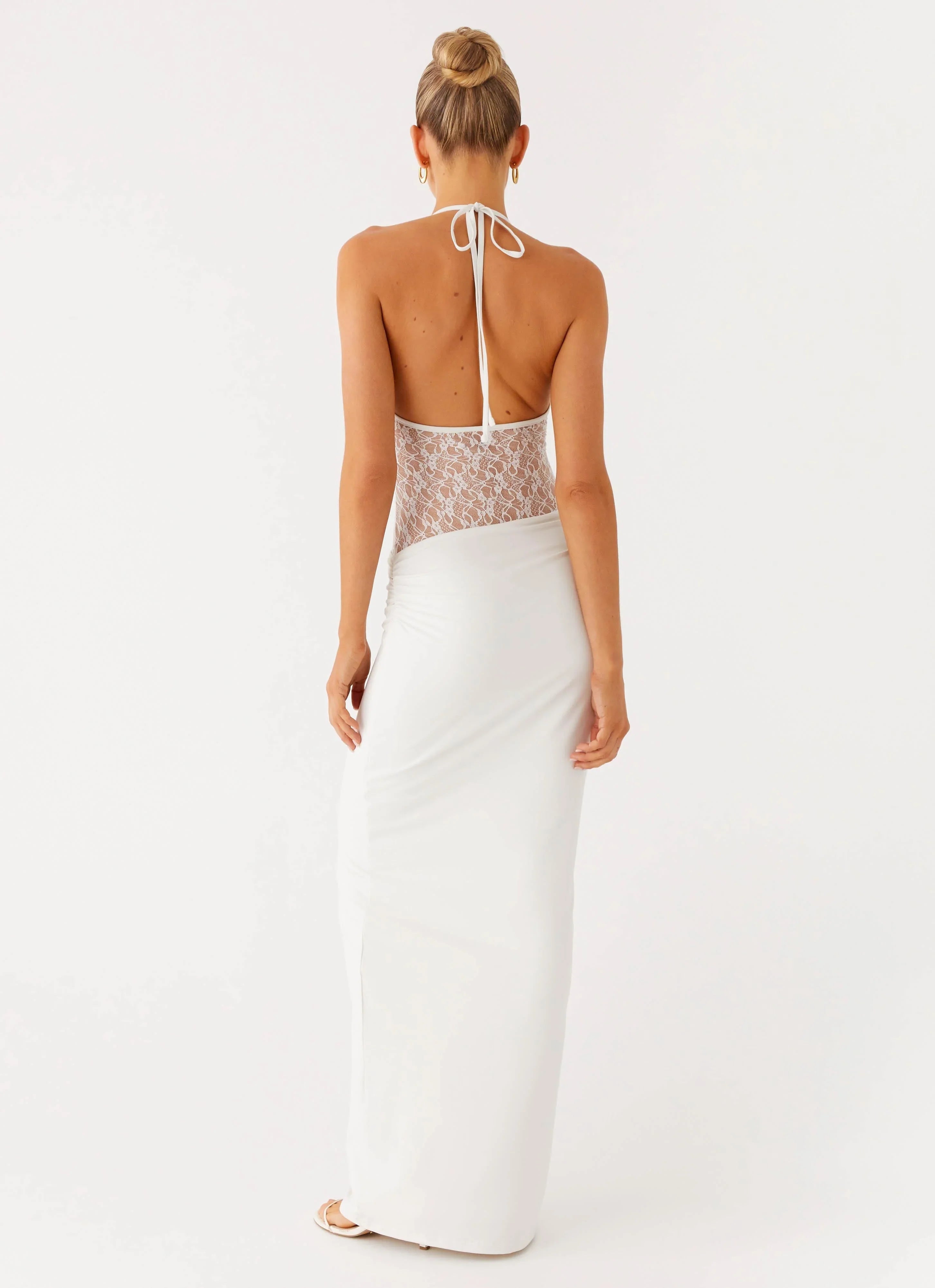 Enchant Lace Maxi Dress Ivory