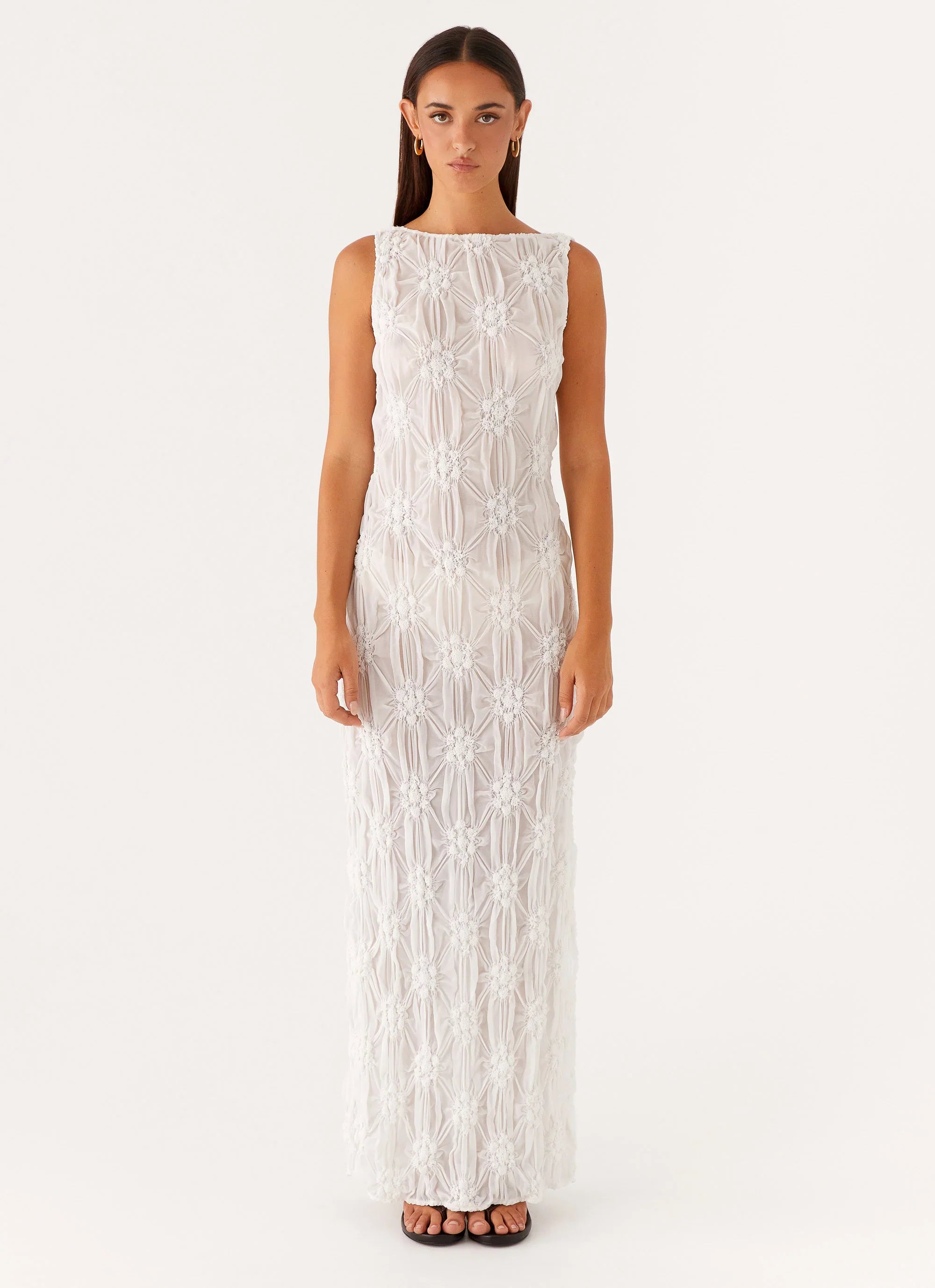 Briar Backless Maxi Dress Ivory