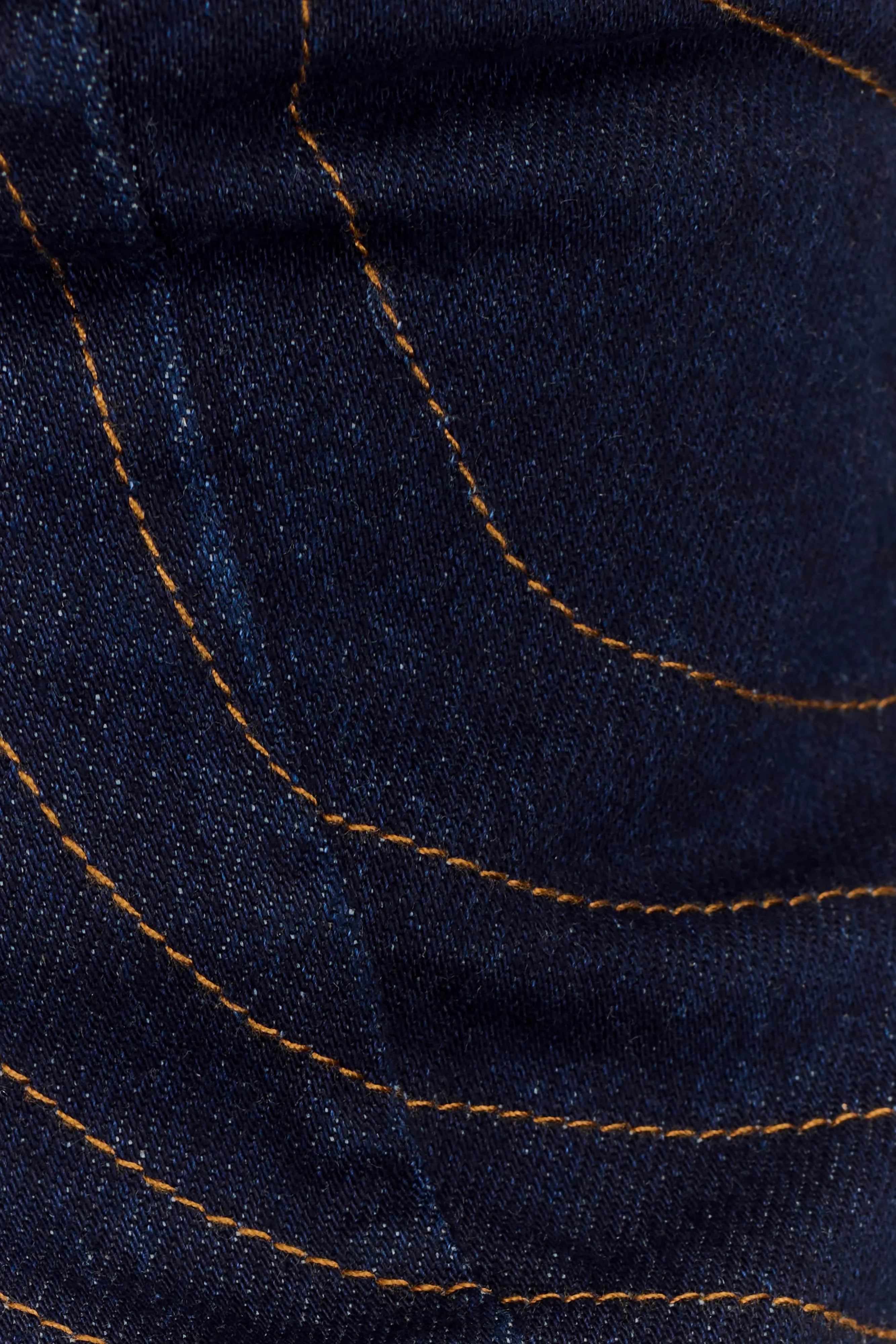 Tully Strapless Topstitch Denim Top Indigo Blue