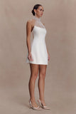 Riley Halter Suiting Mini Dress Ivory