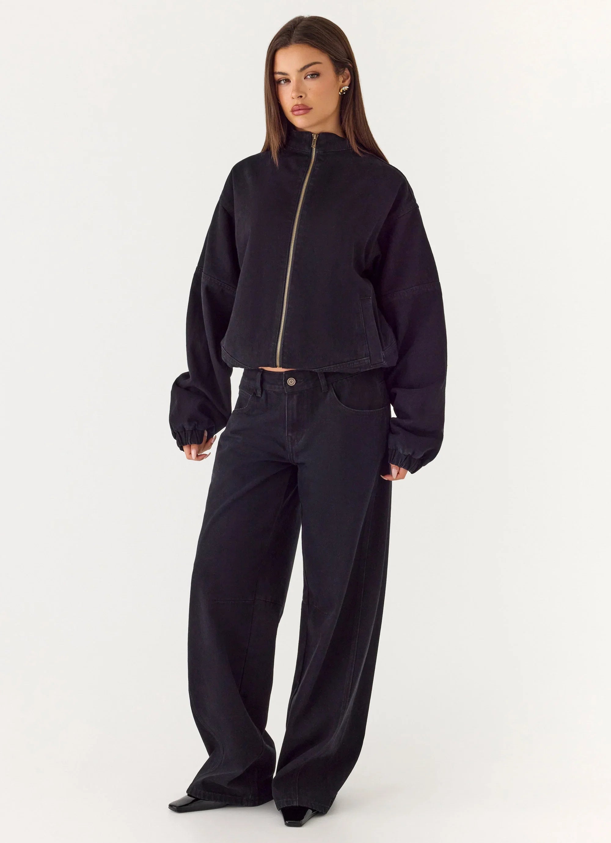 Waylon Low Rise Denim Jeans Black