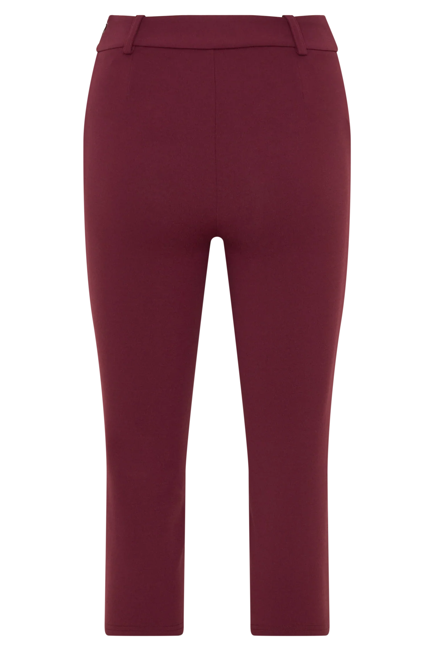 Blanca Stretch Crepe Capri Pants Mahogany