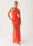 Kavala Maxi Dress Coral