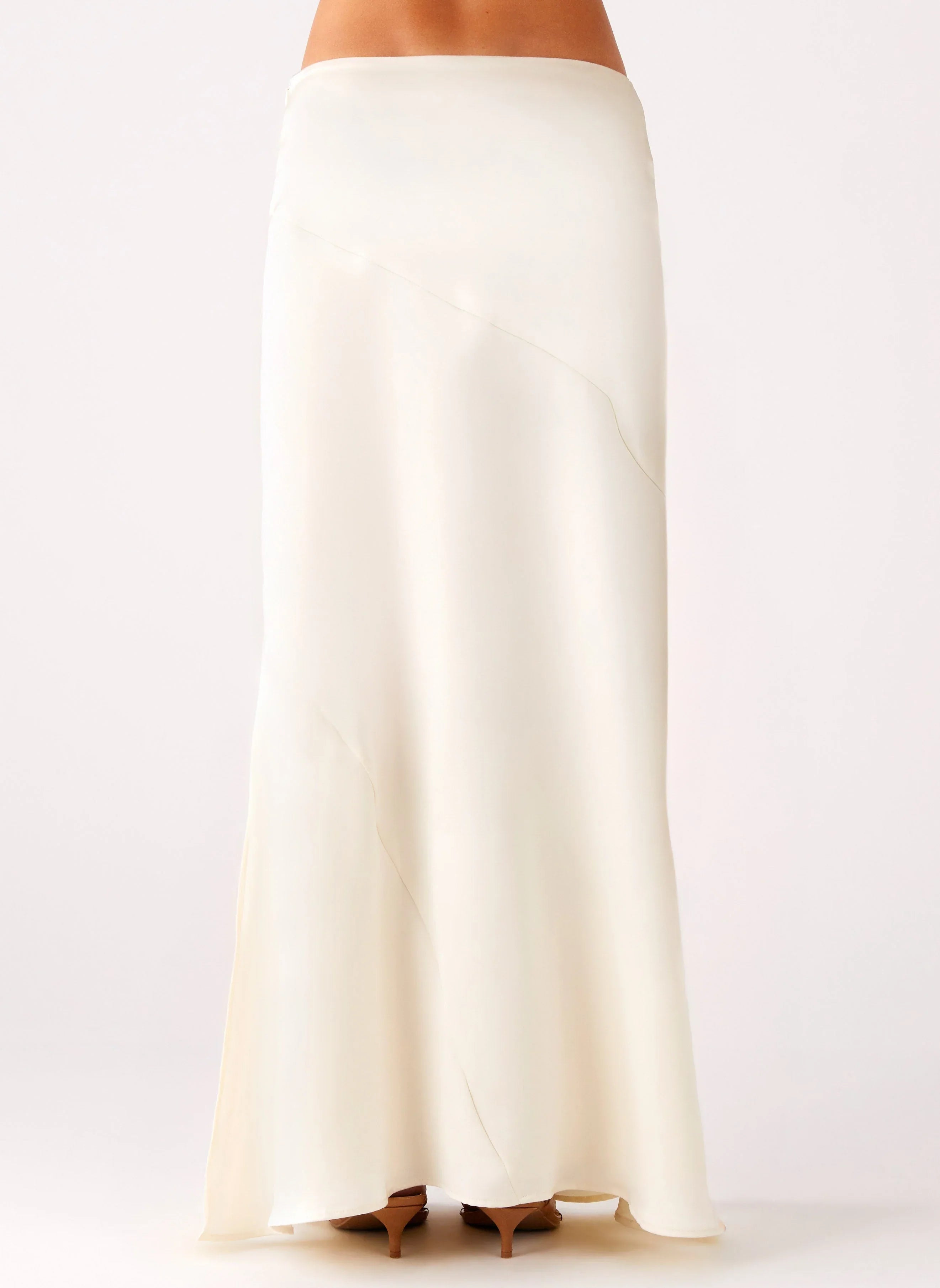 Chandra Maxi Skirt Ivory