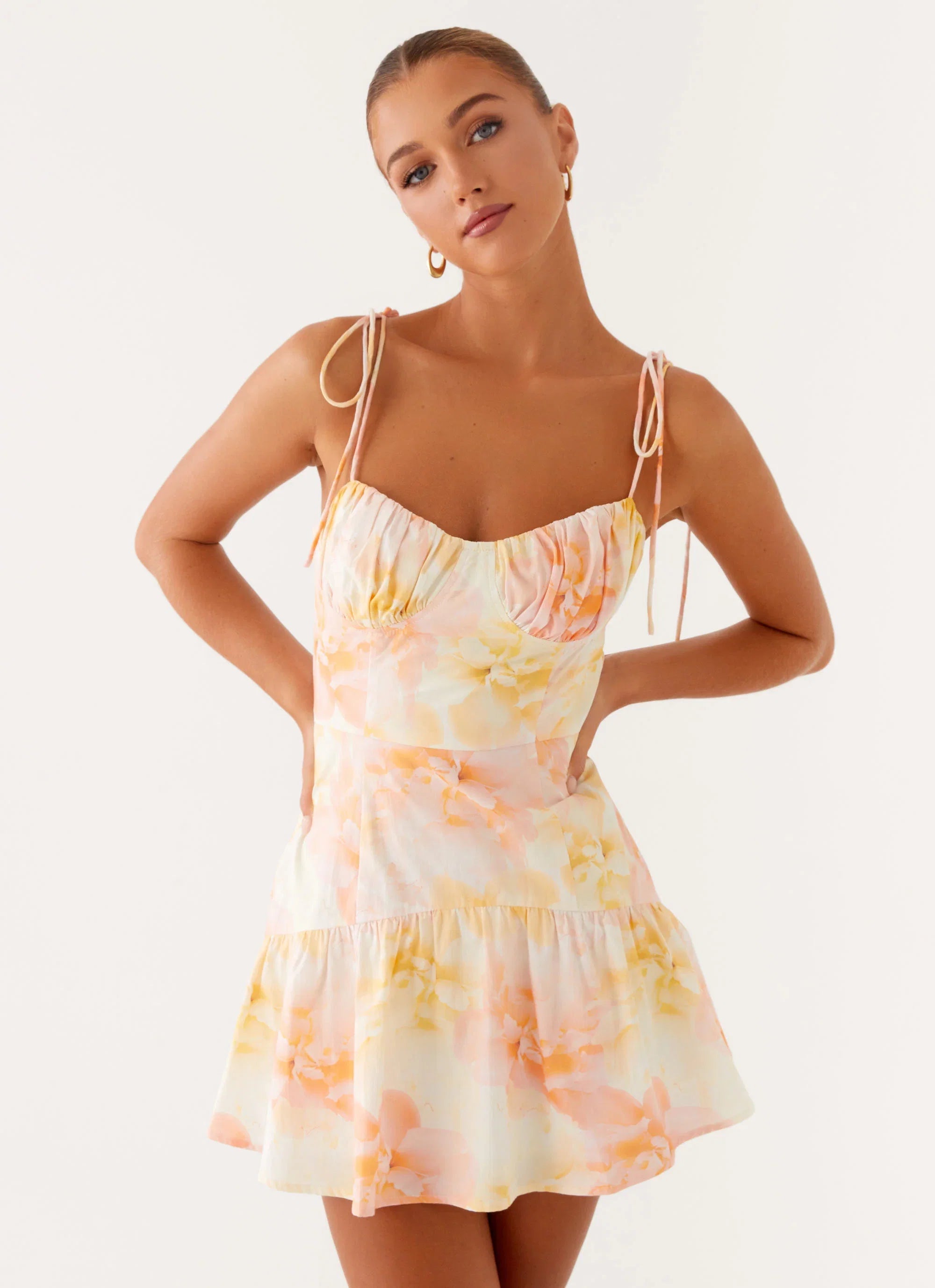 Abby Mini Dress Floral Print
