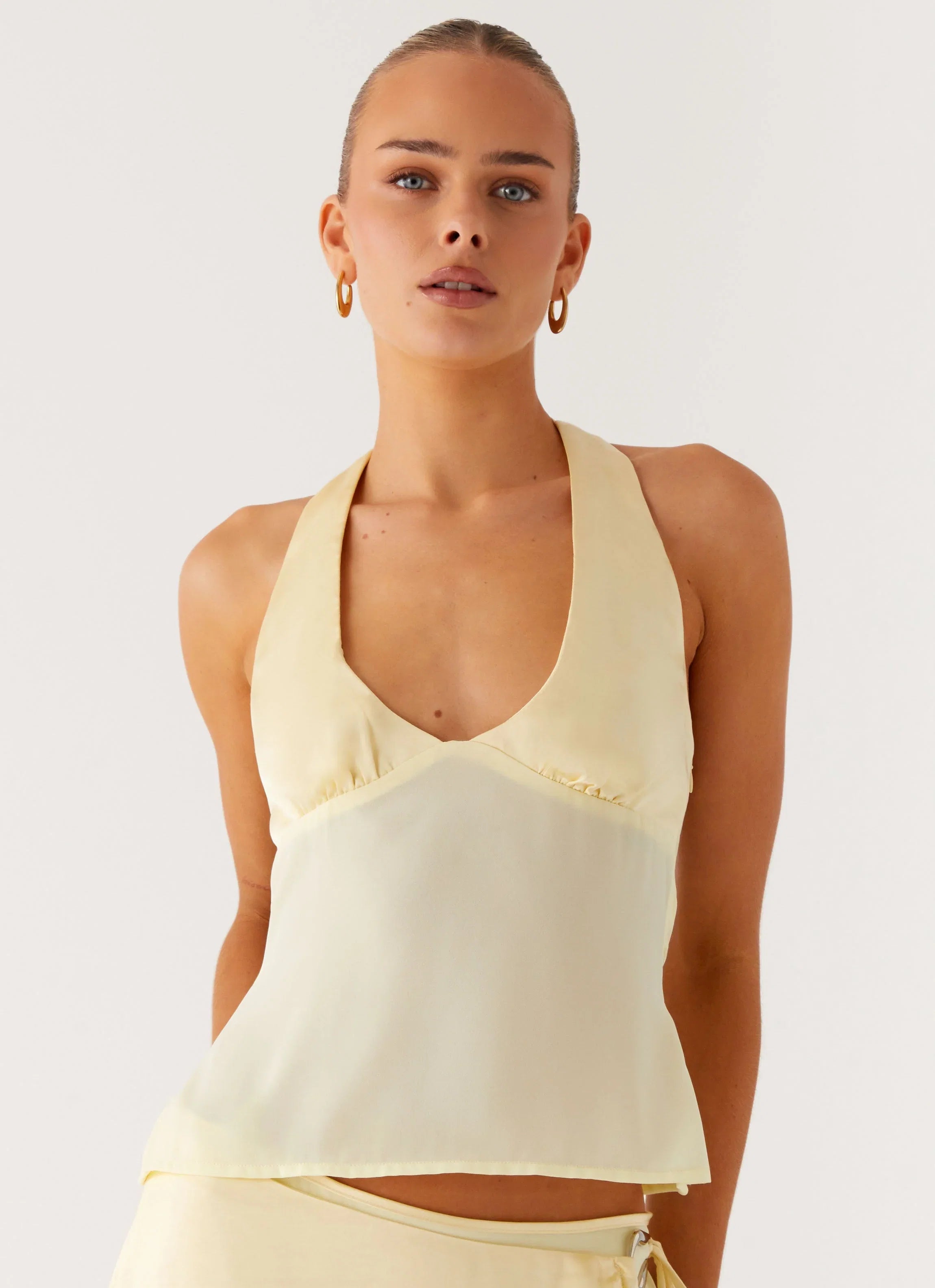 Pollie Halter Top Yellow