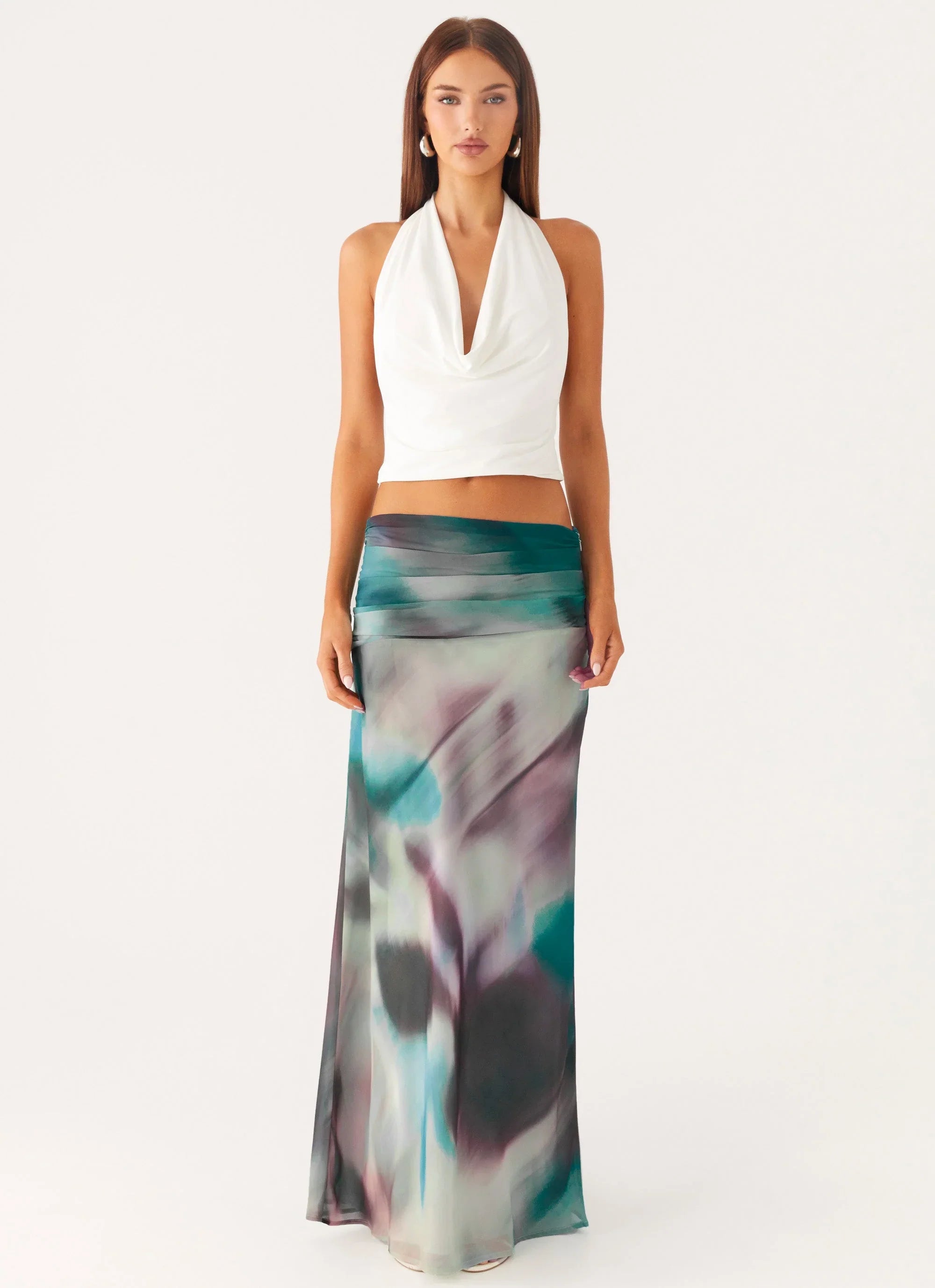 Rimi Maxi Skirt Sea Splash