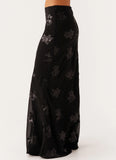 Only Girl Sequin Maxi Skirt Black