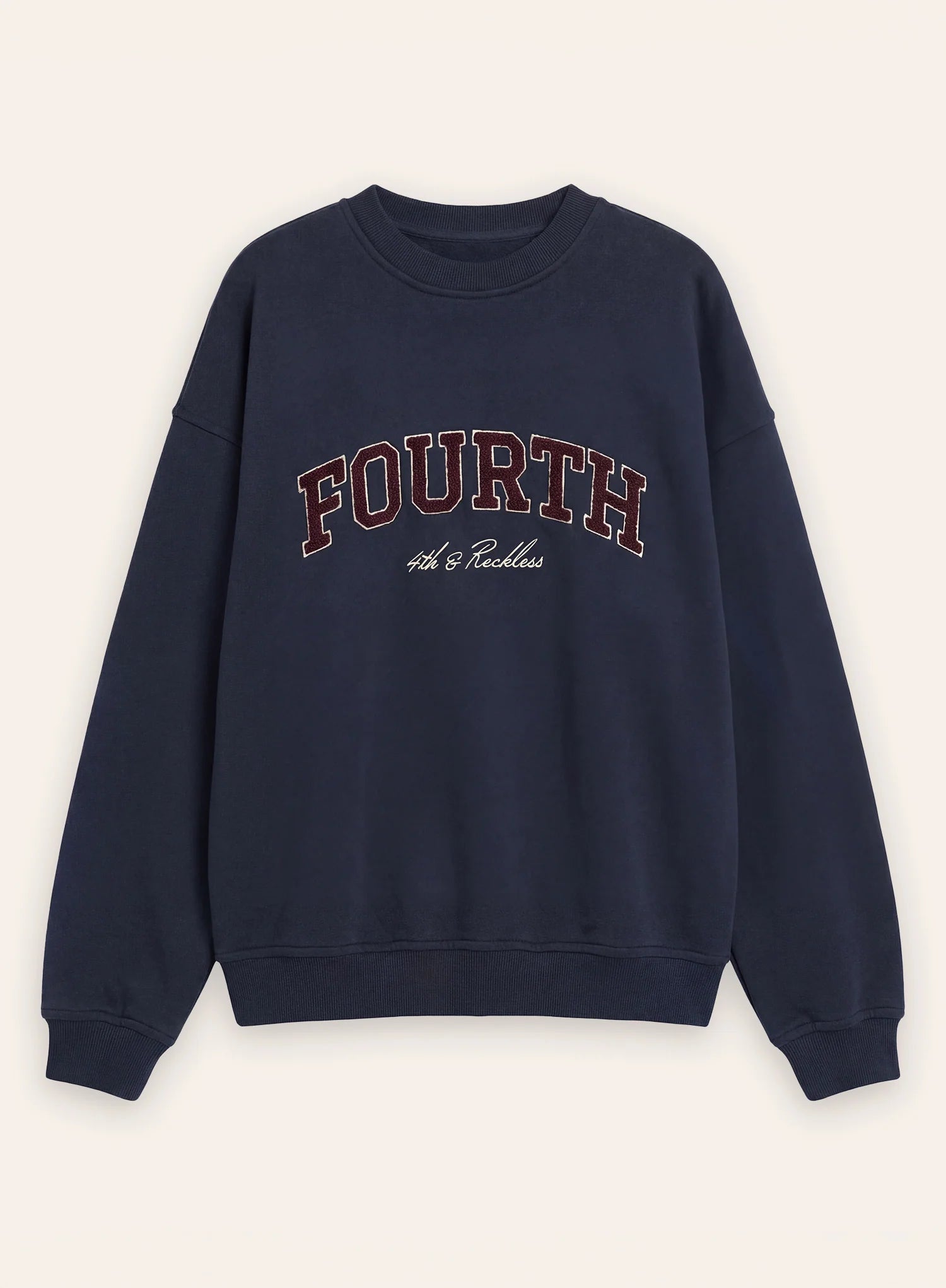 Navy Fourth Embroidered Branded Sweatshirt