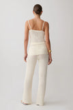 Mattais Boucle Knit Pants Ivory