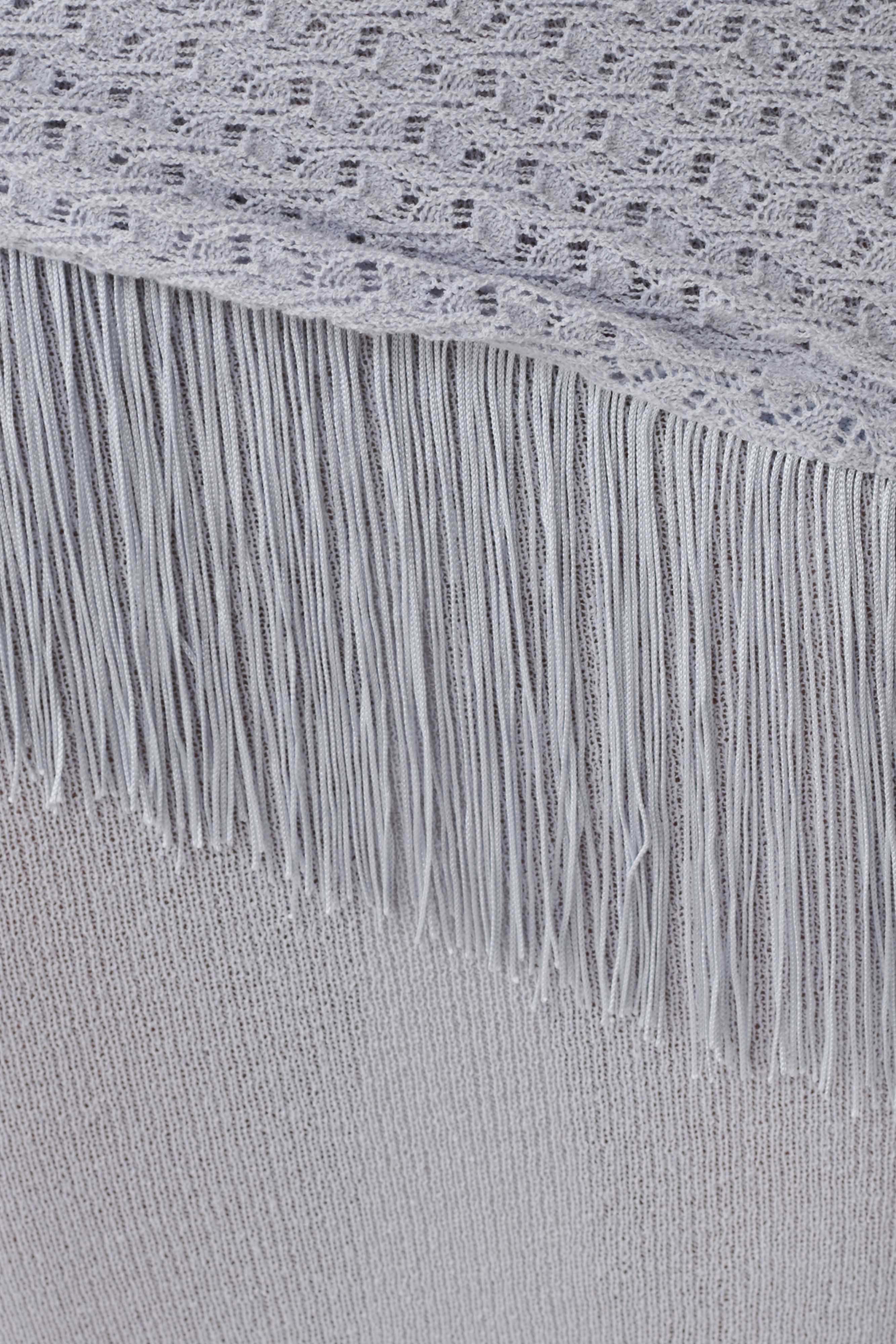 Jaytee Knit Maxi Skirt With Fringe Tie Sky Blue