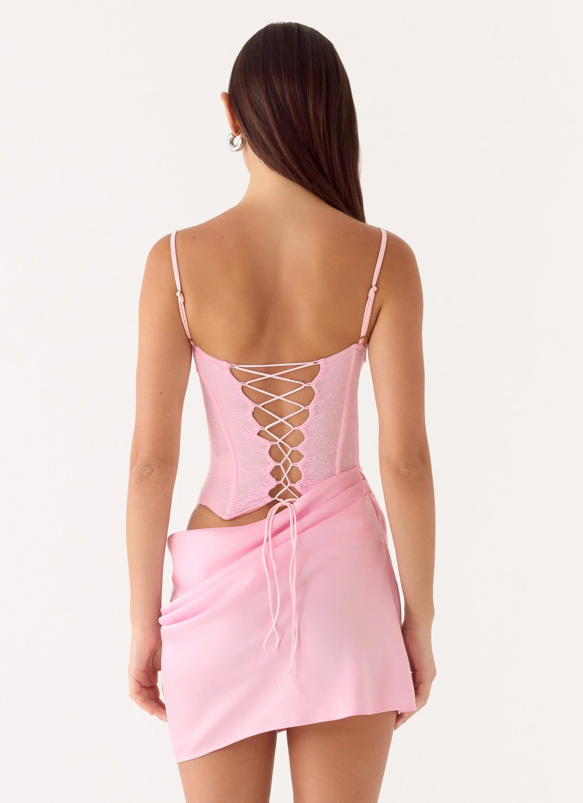 Kalila Corset Mini Dress Pink