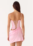 Kalila Corset Mini Dress Pink