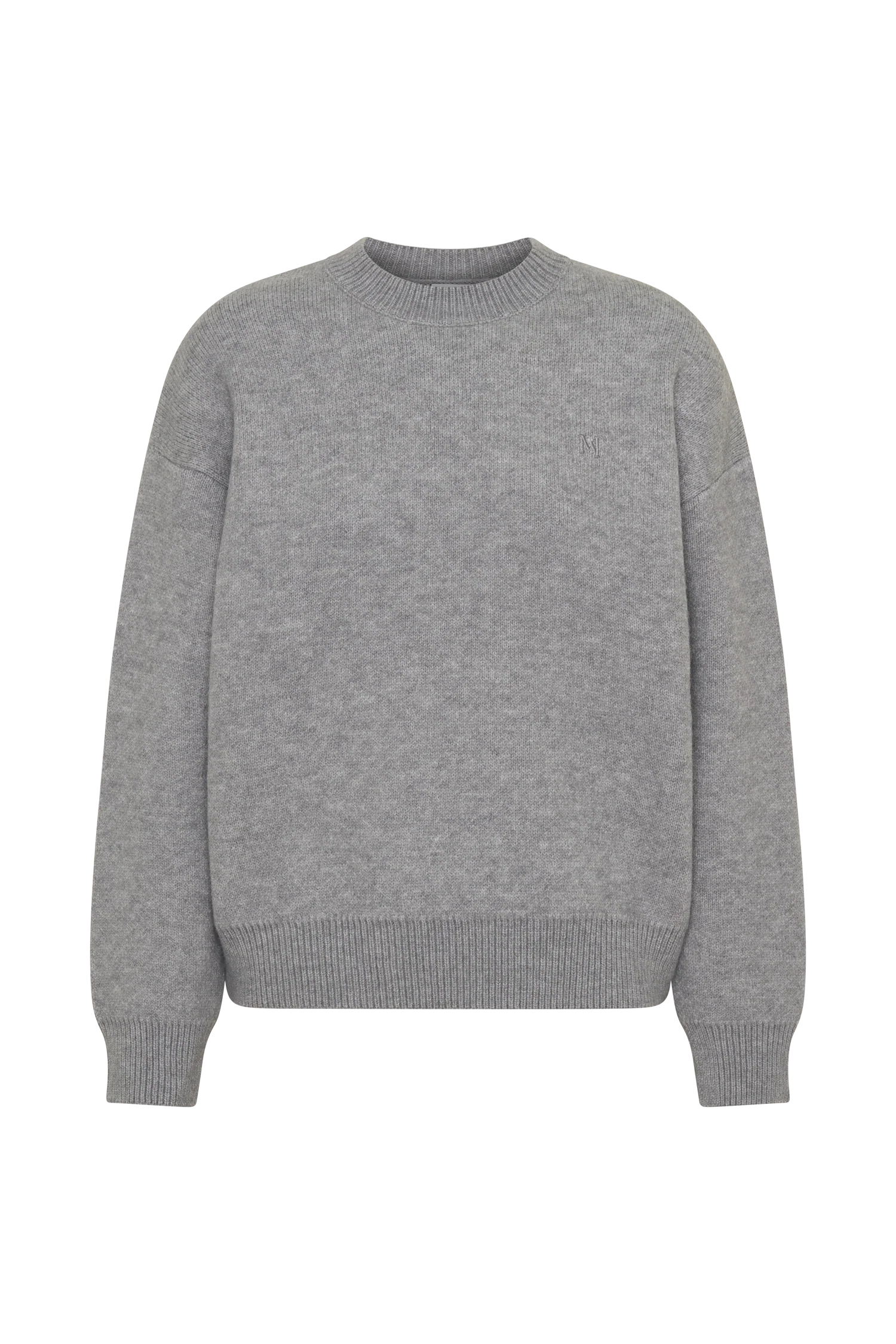 Lulu Oversized Knit Jumper Grey Marle