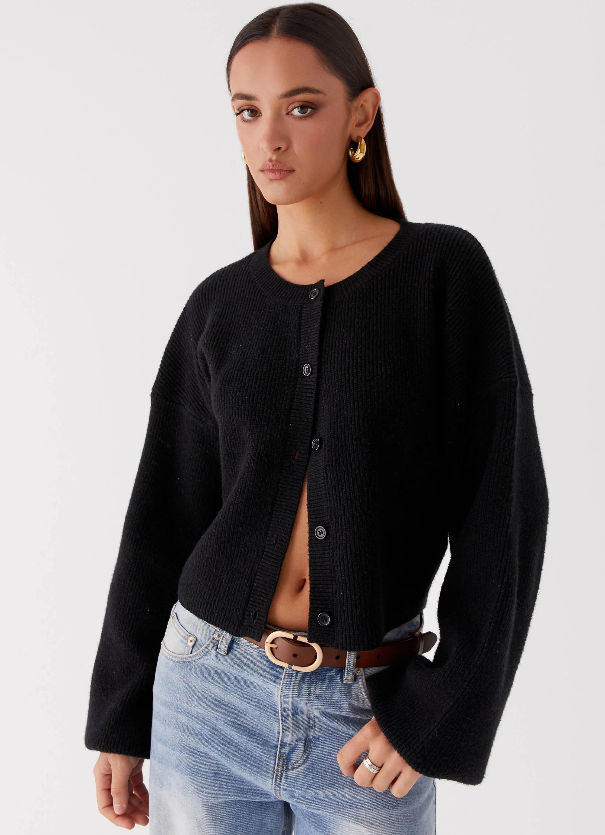 Daphne Knit Cardigan Black
