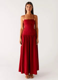 Vince Cami Maxi Dress Deep Red