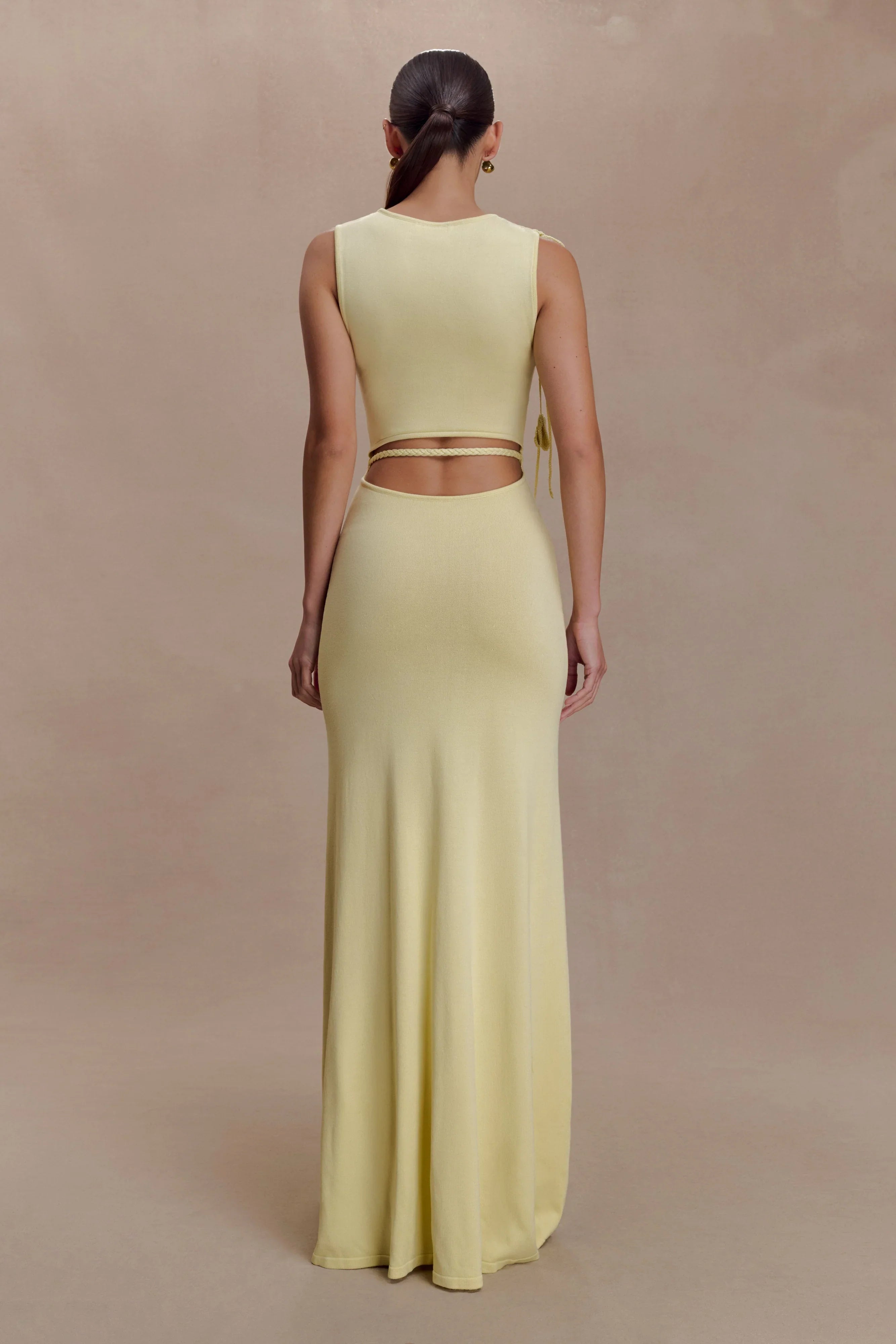 Monay Tulip Maxi Dress Lemon