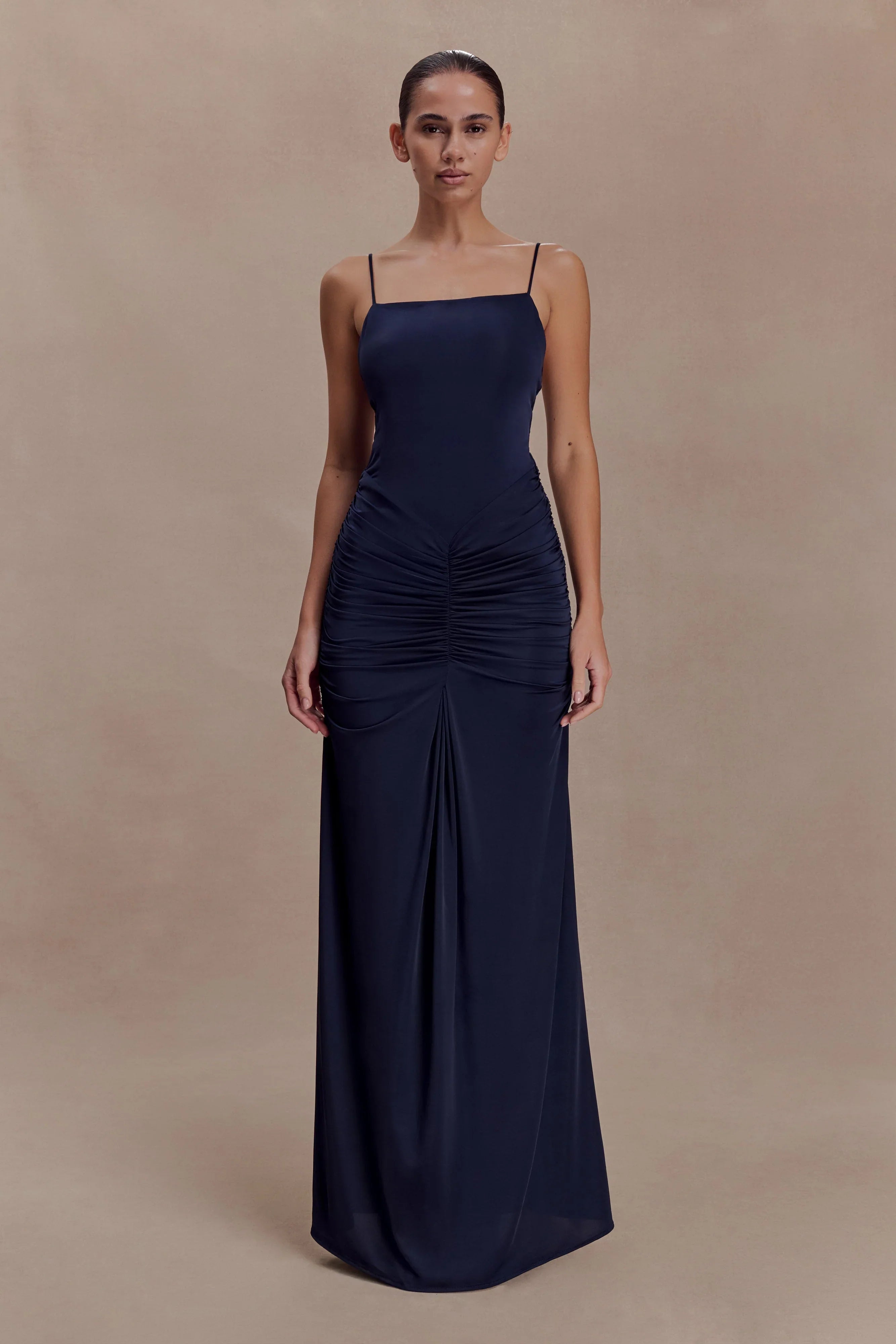 Roisin Slinky Maxi Dress Navy