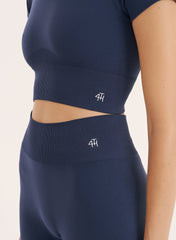 Navy Sculpting Seamless Cycling Shorts