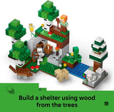 LEGO Minecraft First Night Adventure 21593 Building Toys for Boys Girls Ages 8 Sturdy Build for Pretend Play 301 pieces Gift for Birthdays