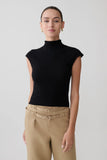 Sonny Short Sleeve Knit Top Black