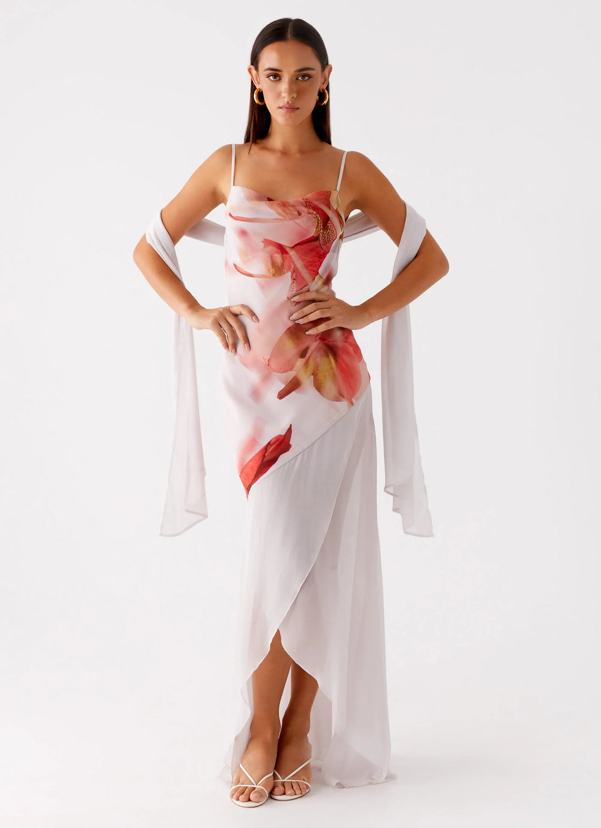 Loire Maxi Dress Peach Rose